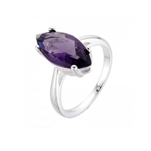 Cargar imagen en el visor de la galería, Anillo con corte navette purpura