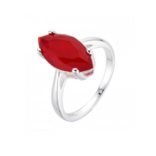 Cargar imagen en el visor de la galería, Anillo con corte navette guindo