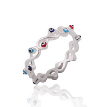 Cargar imagen en el visor de la galería, Anillo con diseño infinito