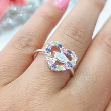 Cargar imagen en el visor de la galería, Anillo de promoción con forma de corazón y birrete