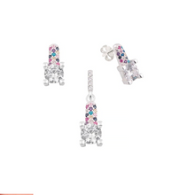 Cargar imagen en el visor de la galería, Conjunto de aretes y dije de plata