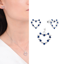 Cargar imagen en el visor de la galería, Conjunto de aretes y dije de corazón