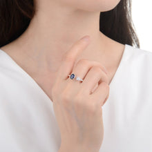 Cargar imagen en el visor de la galería, anillo ajustable de puntos de luz azul