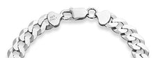 Cargar imagen en el visor de la galería, Pulsera de plata de ley 925 italiana para hombre