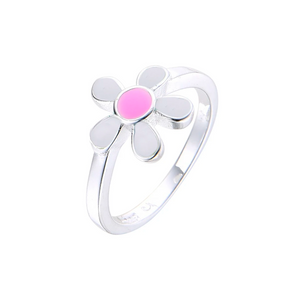 Anillo de flor rosa