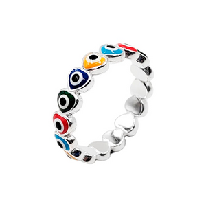 Anillo con diseño de ojos turco