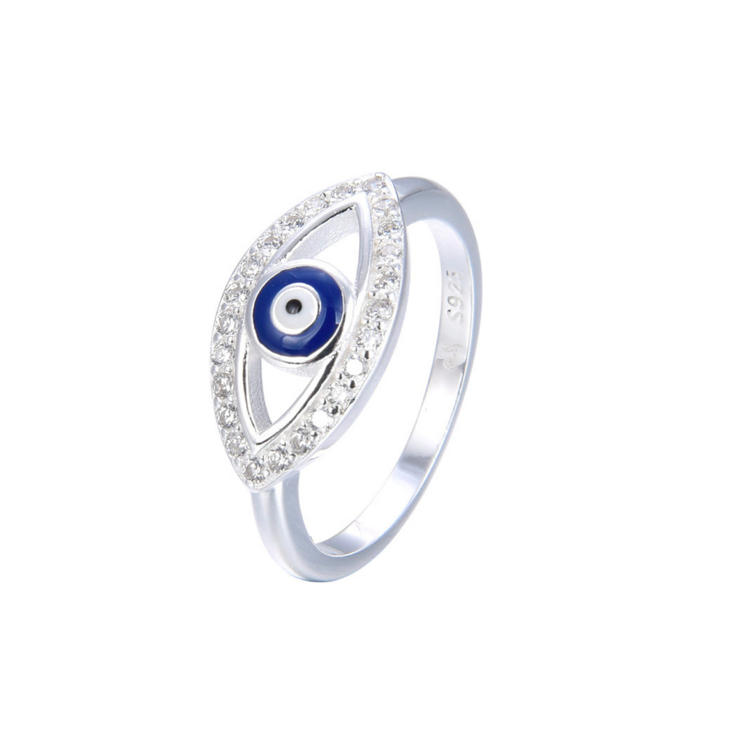 Anillo con diseño de ojo turco
