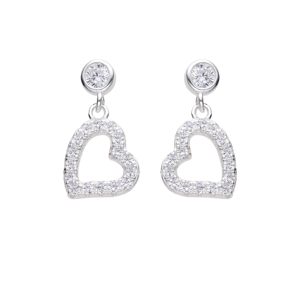 aretes de corazón