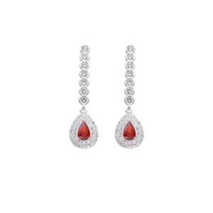 Aretes largos de gota