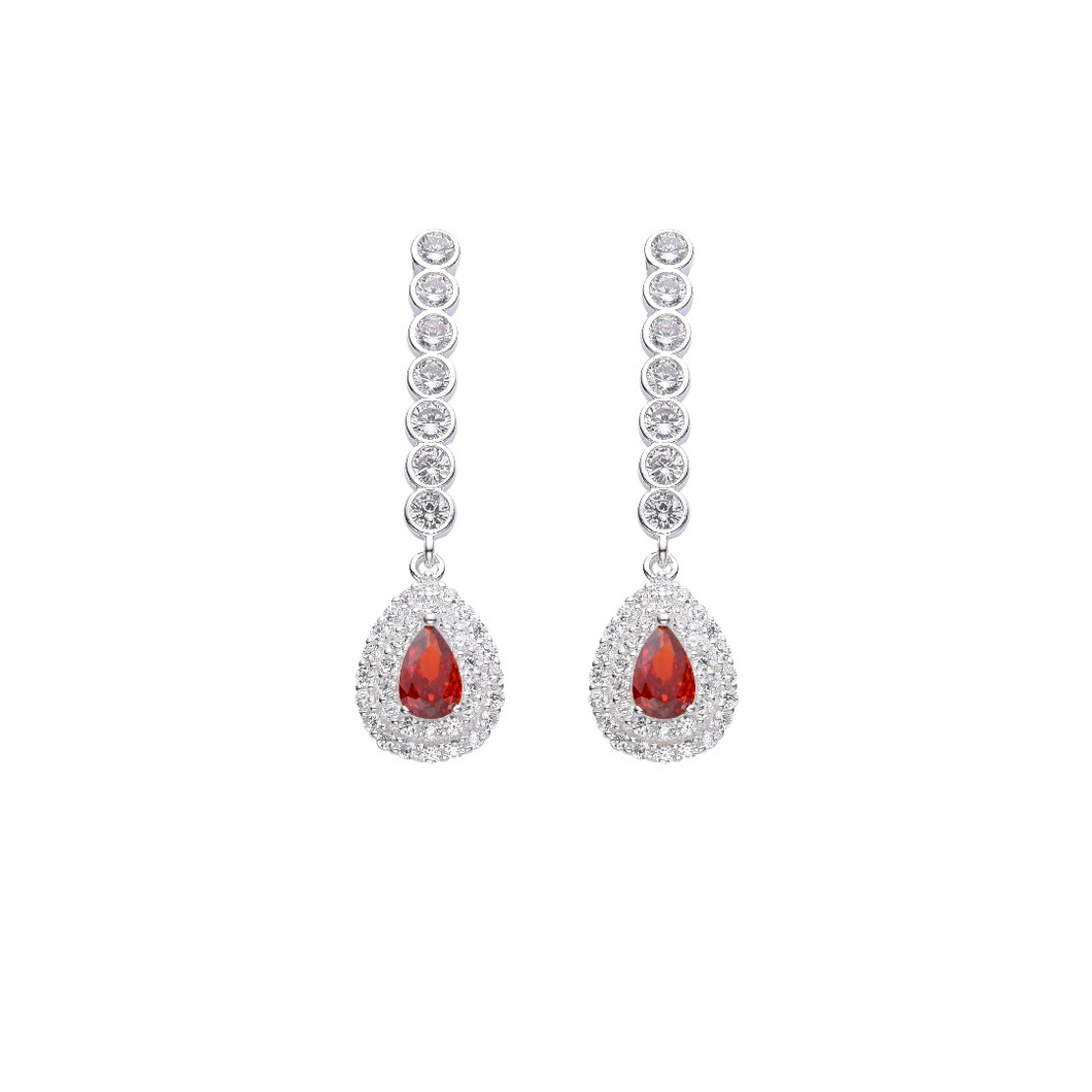 Aretes largos de gota