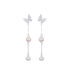 aretes de mariposa