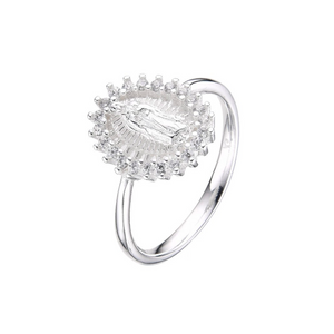 Anillo con diseño de la Virgen María