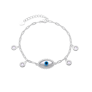 Pulsera de Protección con Ojo Turco en Plata 925