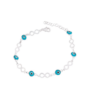 Pulsera de ojos turcos e infinitos