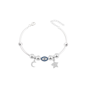 Pulsera de luna y estrellas